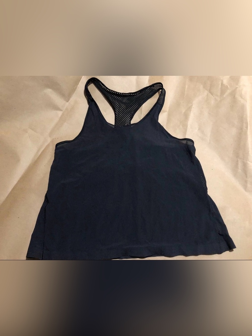 Lululemon Black Mesh Tank Top